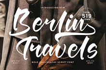 Berlin Travels Bold Calligraphy Font