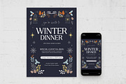Winter Invitation Flyer Template, a Flyer Template by BrandPacks (Thumbnail 2 of 5)