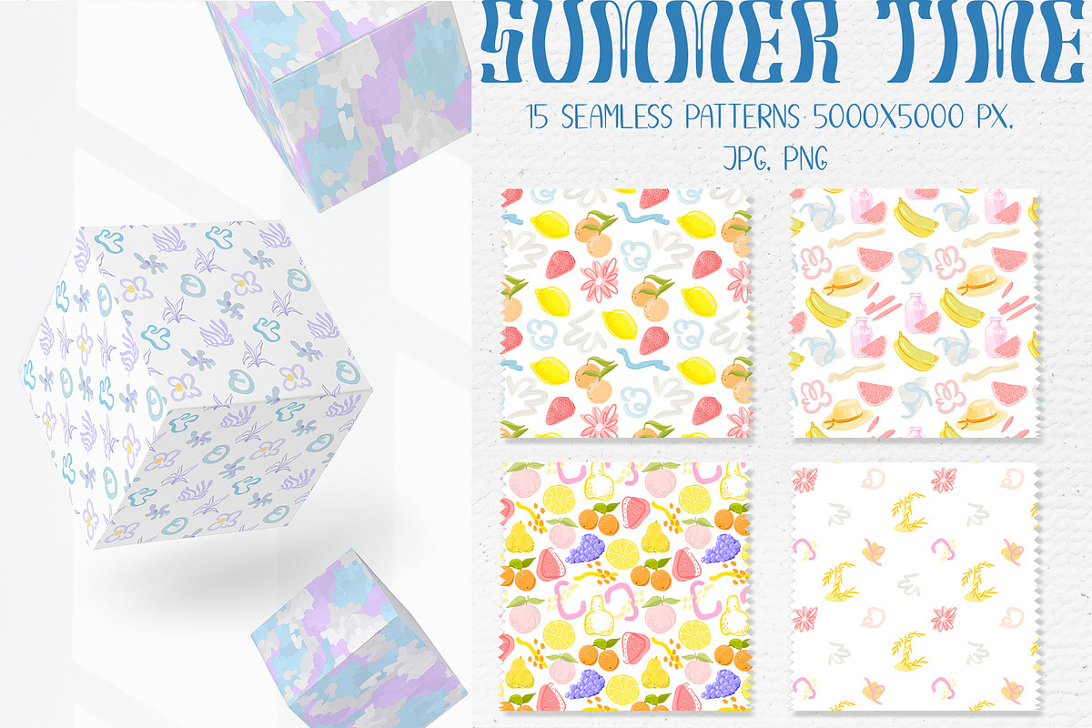 Collection of Summer Time, a Pattern Graphic by Antikva17 (Photo 2 of 13)