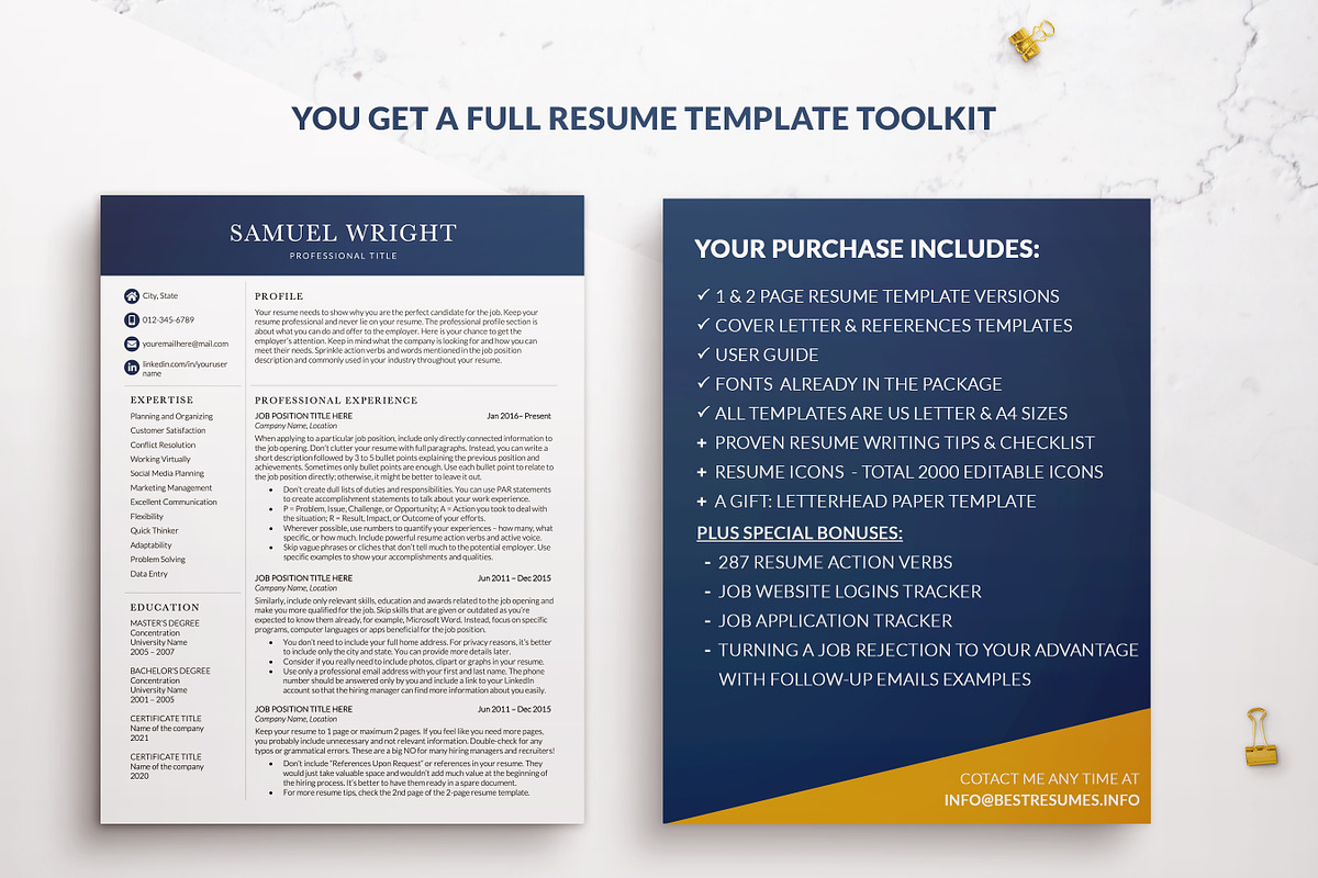 Executive Resume Template for Word, a Resume Template by BestResumes.Co (Photo 7 of 9)