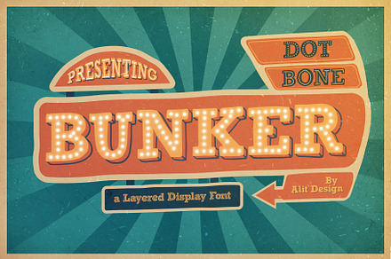 Bungker Typeface, a Symbol Font by alit design