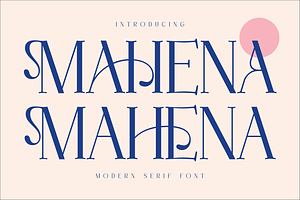 Mahena Modern Serif Font