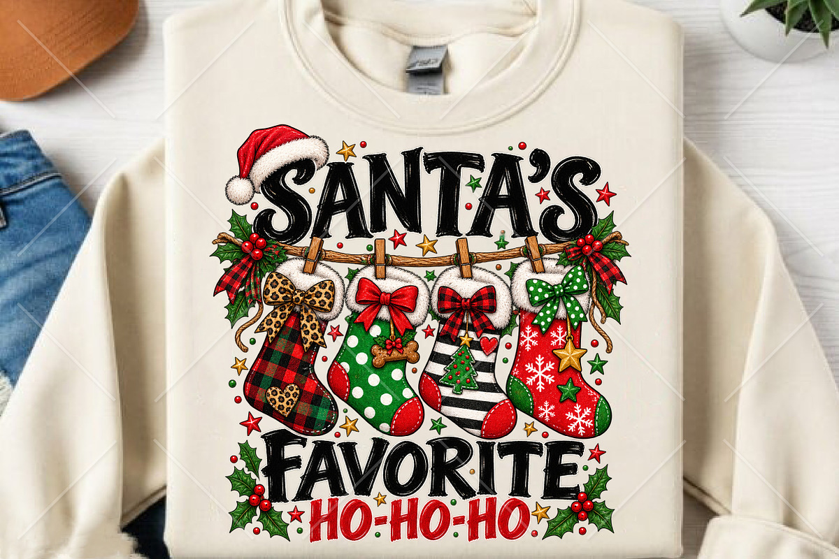 Santa's Favorite Ho Ho Ho Christmas, a Seasonal Illustration by Canvas Craft (Photo 2 of 6)
