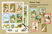 Vintage Easter Illustrations, a Seasonal Illustration by French Kiss Collections (Thumbnail 9 of 16)