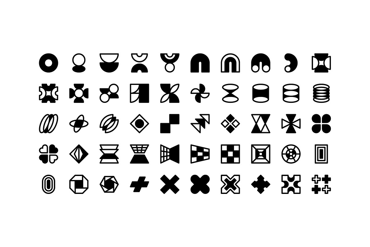 100 Neubrutalism Icons Vol. 2, an Outline Icon by Side Project (Photo 4 of 10)
