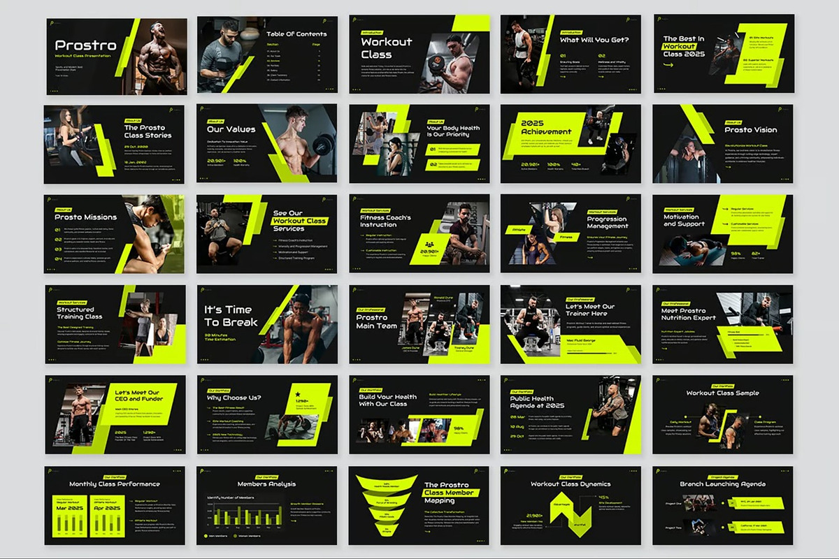 Workout Class Google Slides preview 8