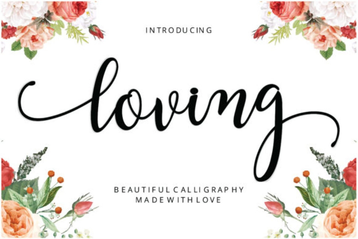 Loving Script Font, a Script Font by Techno Digitz (Photo 1 of 4)