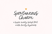 Spontaneous Charm Quirky Script Font, a Handwritten Font by Kaya Fonts (Thumbnail 35 of 35)