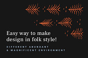 Folklore patterns & graphic resource, a Texture Graphic by Folkheart (Thumbnail 2 of 5)