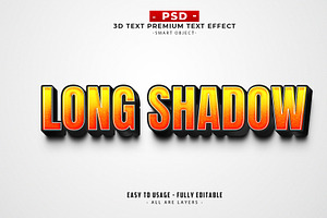 Bold 3d text effect long shadow, a Layer Style Add-On by Md Jahidul99
