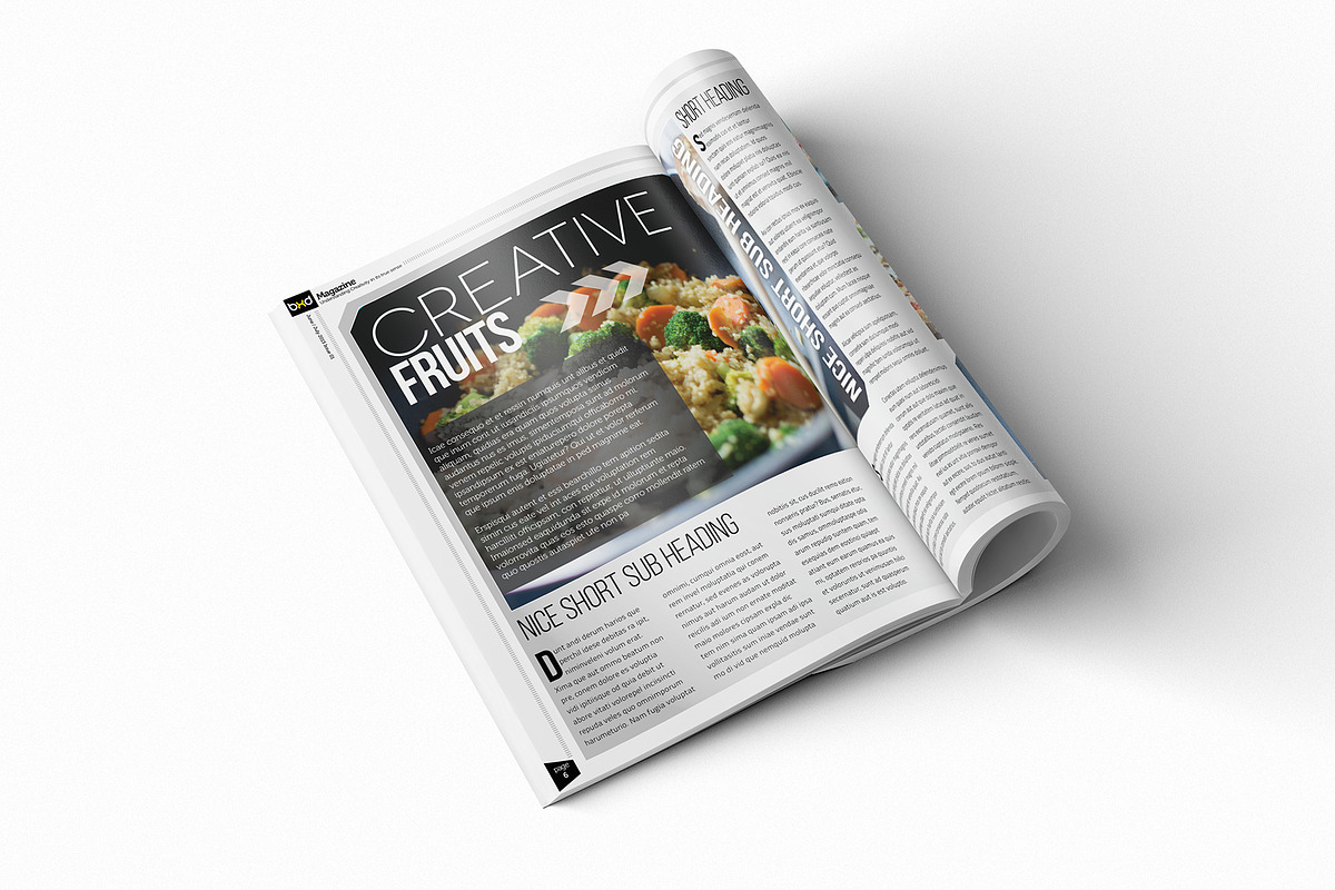 Magazine Template InDesign 01, a Magazine Template by Love Graphic Design (Photo 2 of 28)