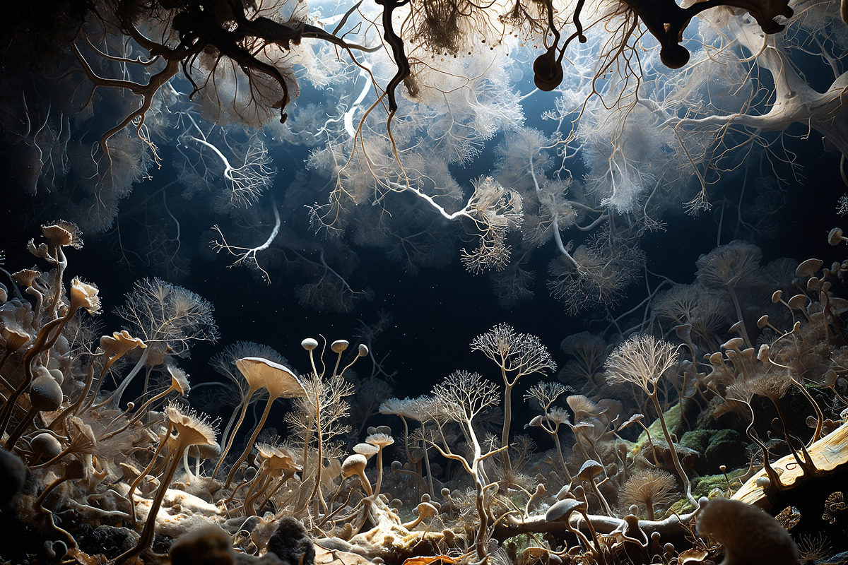 72 Microscopic Fungi Backgrounds, a Background Graphic by h.utomo (Photo 46 of 72)