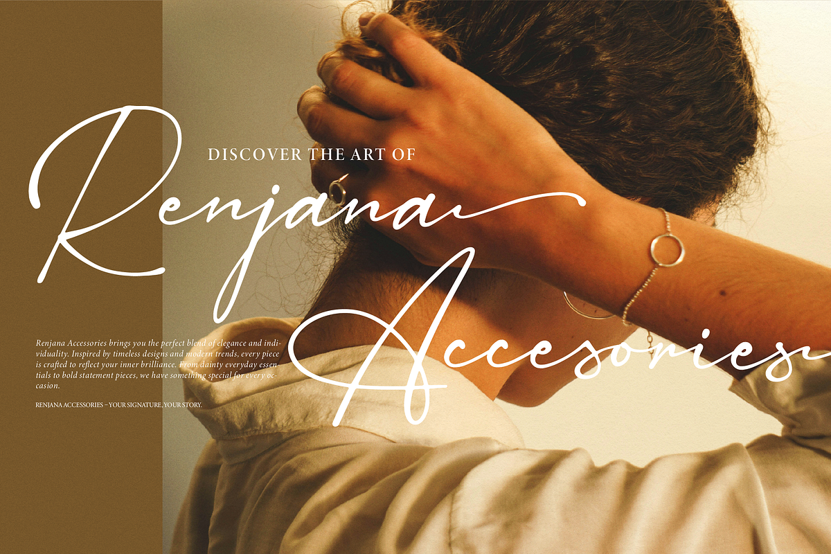 Sagara Amirenja | Classic Signature, a Script Font by Denustudios (Photo 4 of 12)