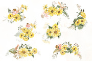 Early autumn, watercolor flowers, a Decorative Illustration by Love Watercolor Store (Thumbnail 5 of 13)