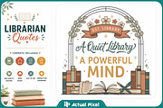 Librarian Quotes Bundle, an Object Graphic by Actual Pixel (Thumbnail 2 of 20)