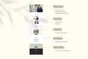 Sage Green Wedding Website Canva, a Landing Page Template by batang (Thumbnail 3 of 4)