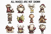 Quirky Holiday Christmas Clipart, an Illustration by Craft Nest (Thumbnail 5 of 6)