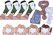 Winter Clipart, a Seasonal Illustration by GlamArtZhanna (Thumbnail 3 of 5)