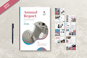 White Blue Creative Annual Report, a Magazine Template by UICreative (Thumbnail 1 of 4)