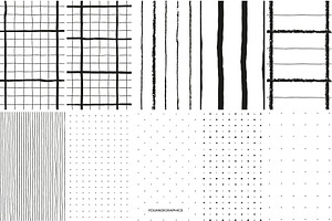 Grids & Lines Seamless Patterns