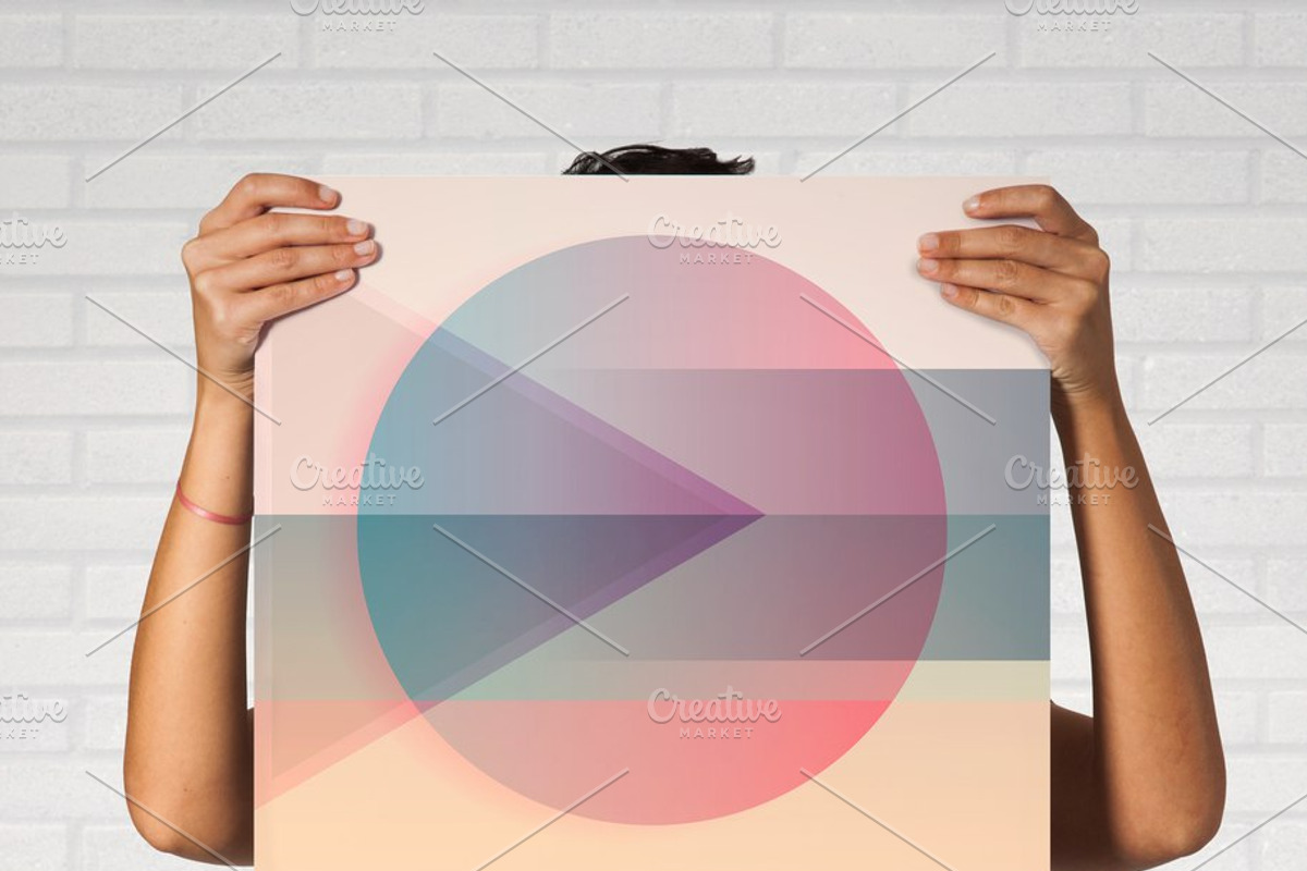 Geometric cover template set., a Card Template by Rinrinnn (Photo 3 of 4)