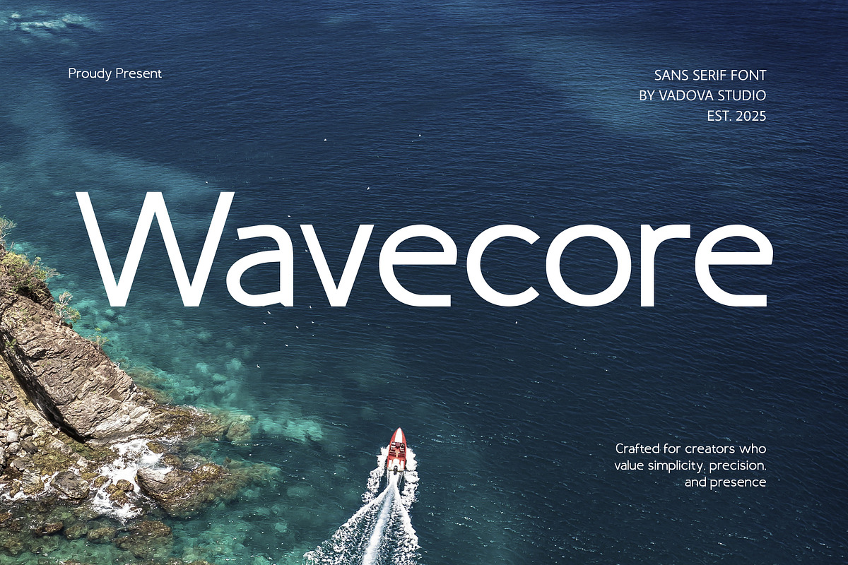 Wavecore – Modern Sans Serif, a Sans Serif Font by Vadovastd (Photo 7 of 7)