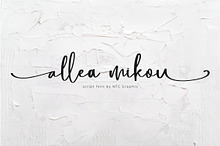 Allea Mikou Brush Script Font