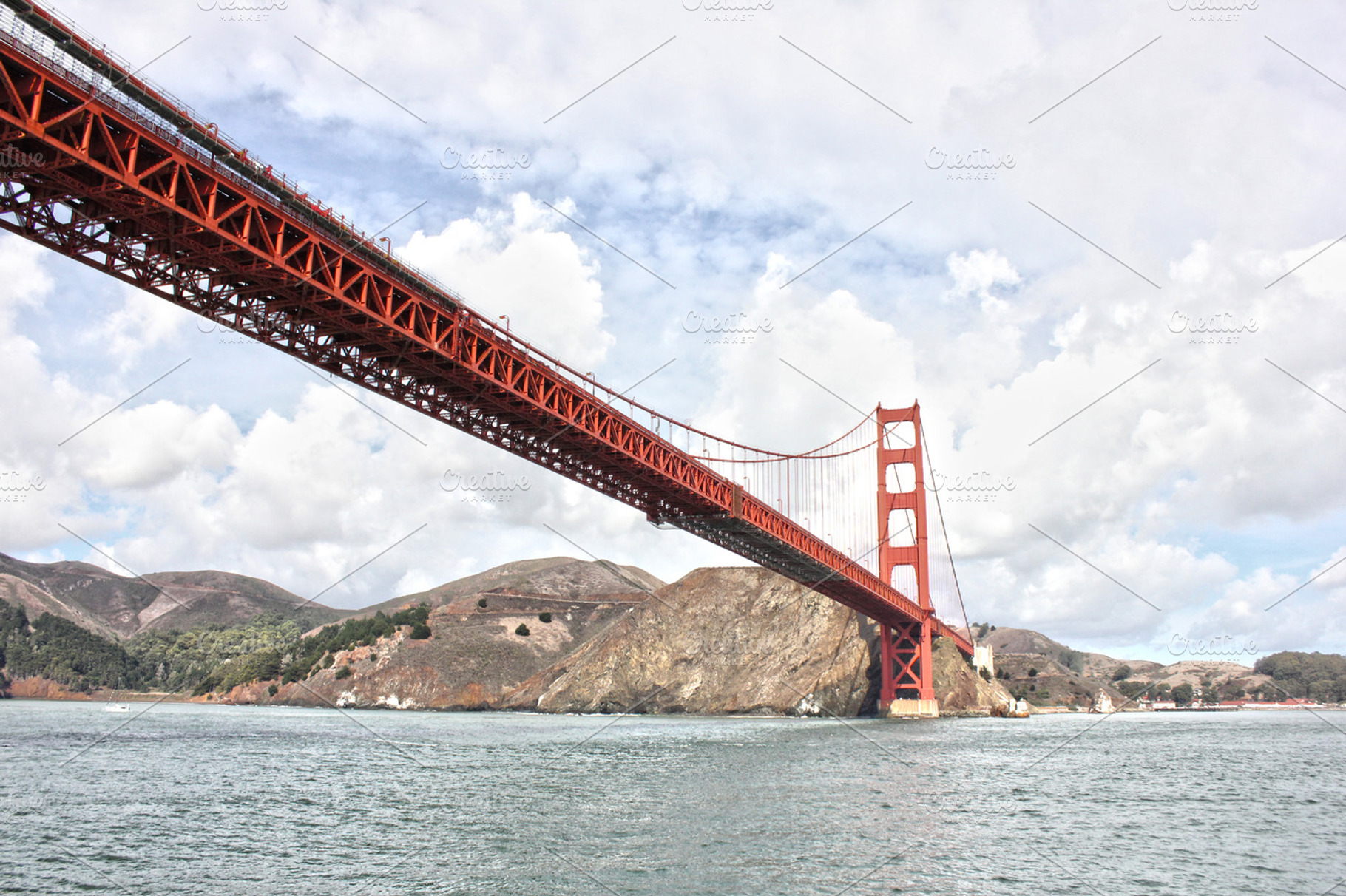 Golden gate bridge featuring golden gate bridge, san francisco, and sky