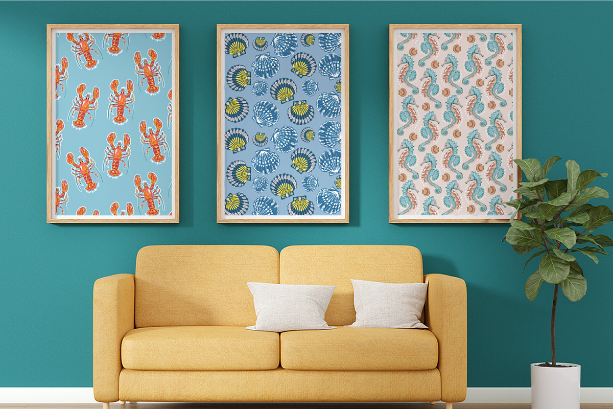 SEA MONSTERS, a Pattern Graphic by MSNTY STUDIOX (Photo 16 of 30)