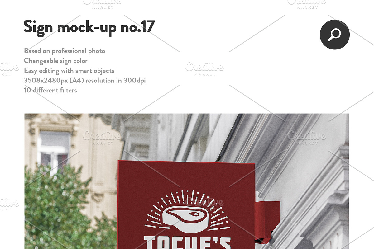50 sign facade signboard logo mock, a Product Mockup by PrintPixel (Photo 19 of 53)