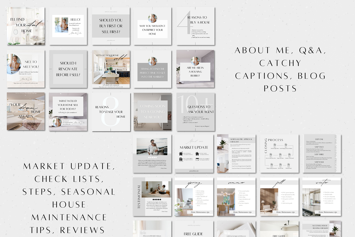 400 Real Estate Social Media Bundle, a Social Media Template by ZoaniDesign (Photo 7 of 10)