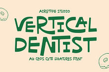 Vertical Dentist - Fun Ligature Font
