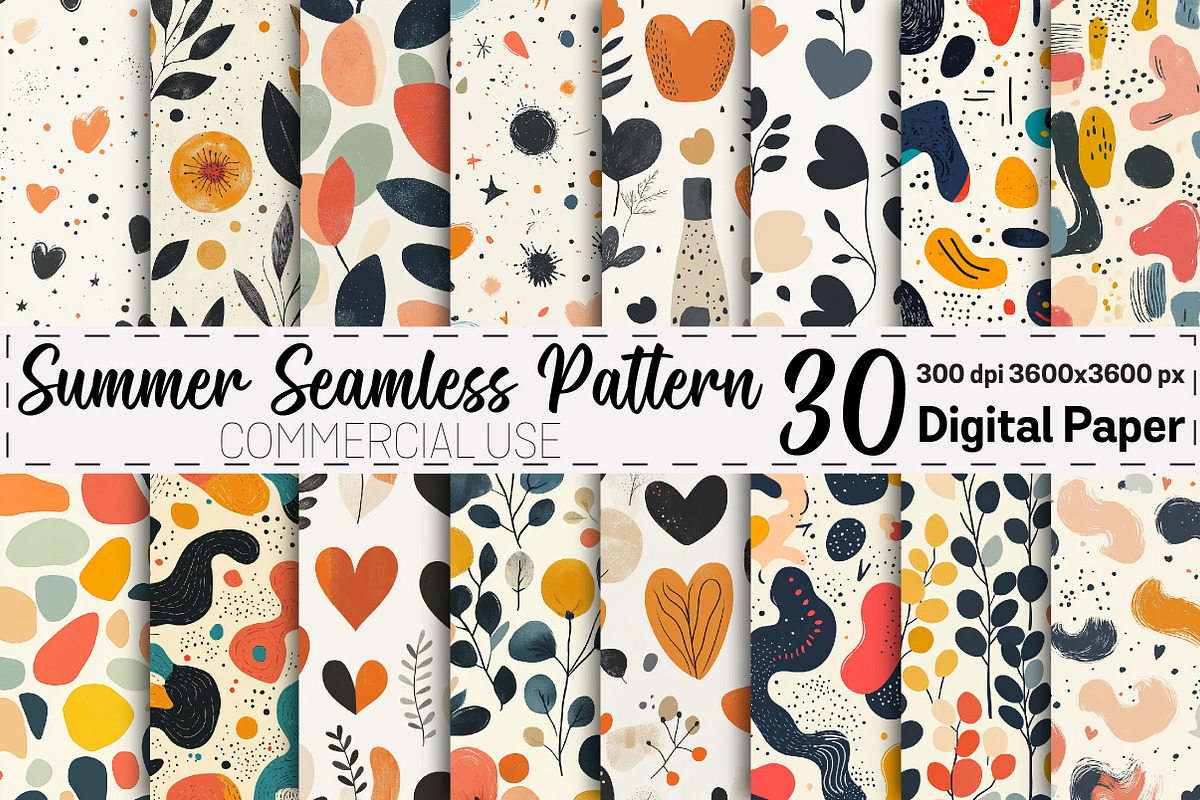 Abstract Organic Shapes Pattern, a Pattern Graphic by Black Bird Studio (Photo 1 of 5)