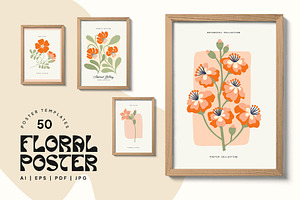 Groovy Floral Poster Builder