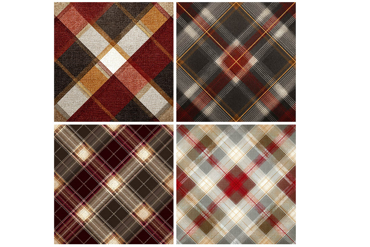 Break of Dawn Plaid Pattern, an Illustration by DreamPrint404 (Photo 3 of 5)