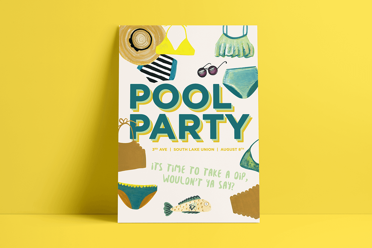 Swimsuits & Sea Creatures, an Illustration by Katrina Junio (Photo 6 of 7)