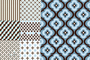 Dusty Blue and Brown Patterns, a Pattern Graphic by Pattern Whimsy (Thumbnail 4 of 11)