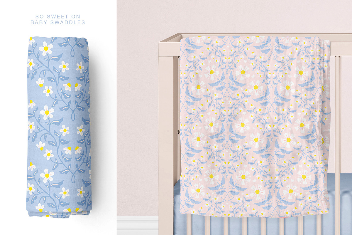 Hearts & Flowers patterns + elements, a Decorative Illustration by Inna Moreva (Photo 9 of 13)