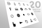 Sports, Food, and Beer Line Icons, an Outline Icon by Jason Yingling (Thumbnail 1 of 3)