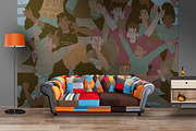 happy people jump characters, a Pattern Graphic by AAN Seamless Shop (Thumbnail 4 of 4)