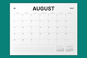 2027 Monthly Planner (MP050-2-27-L), a Stationery Template by mikhailmorosin (Thumbnail 5 of 8)