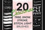 90 Procreate Christmas Stamps Set, a Brush Add-On by LiuBi Art (Thumbnail 5 of 6)