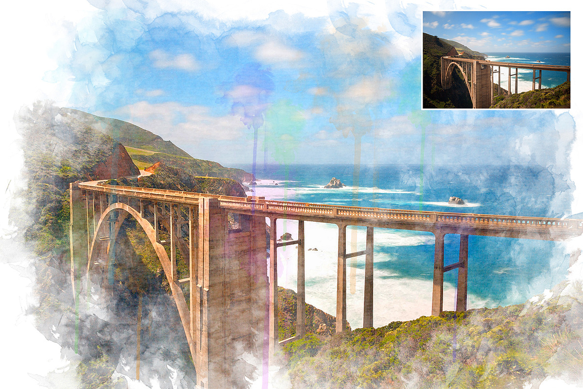 Watercolor Paint Photoshop Effect, an Action Add-On by CraftingStudio (Photo 5 of 6)