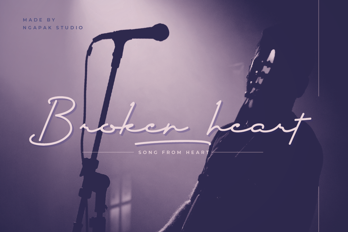 Kenangan Mantan Script Style, a Script Font by Ngapak Studio (Photo 6 of 9)