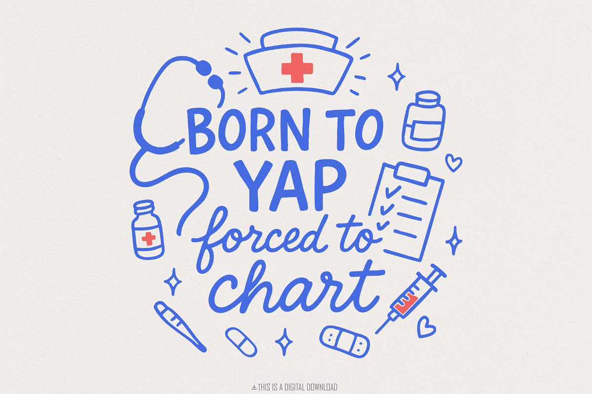 Born To Yap Forced To Chart PNG, an Illustration by SharpMarketplace (Photo 1 of 9)