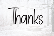 Snowing Outside | Script Font, a Script Font by Scratchones (Thumbnail 8 of 8)