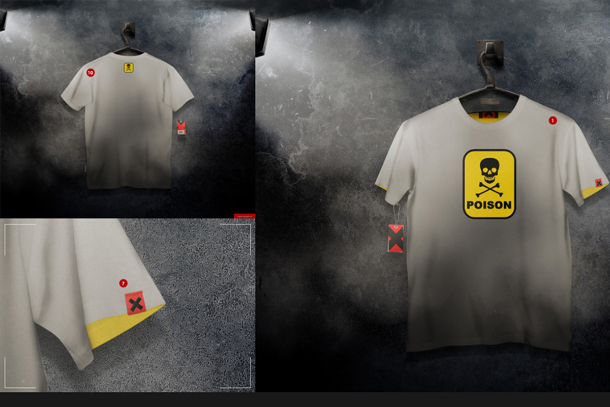 Men's T-shirt On 5 Stages Mock-up, a Hoody Mockup by Mocca Mockups Store (Photo 20 of 69)