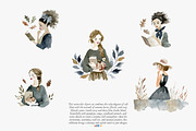 cozy autumn charm clipart set, a Decorative Illustration by Patishop Art (Thumbnail 3 of 11)