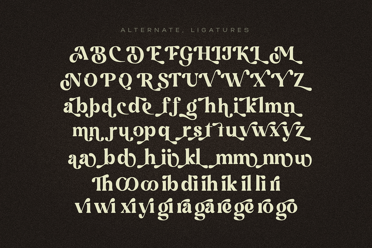 Luna Bloom - Classic Retro Vintage, a Serif Font by Annivers Type (Photo 6 of 10)