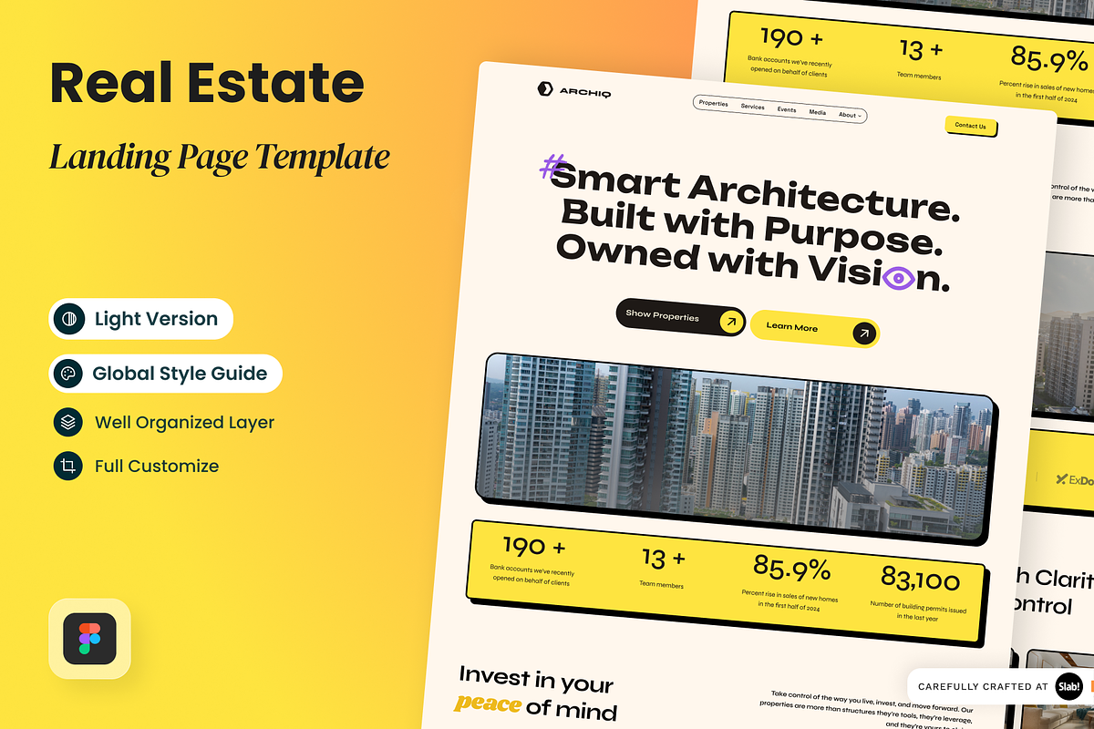 Archiq - Real Estate Landing Page